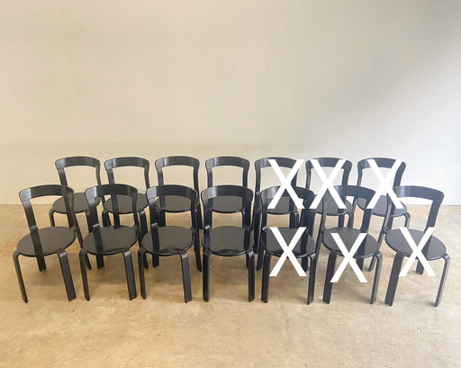 8X Bruno Rey, Dietiker Vintage Design Stoelen