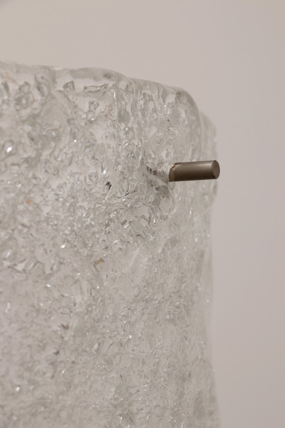 Image 1 of Egon Hillebrand Ijsglas lamp,1960 Duitsland.