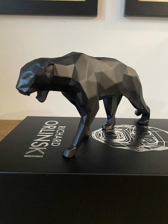 Image 1 of Orlinski Panther Mat Zwart Editie Door Richard Orlinski Nieuw 2024