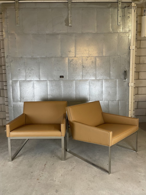 Image 1 of 2X Bernhardt Design Lounge Fauteuils By Fabien Baron