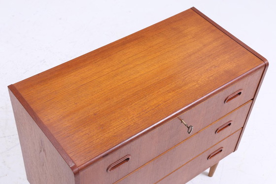 Image 1 of Prachtige Teak Mid Century Ladekast | Vintage Ladekast Houtopslag