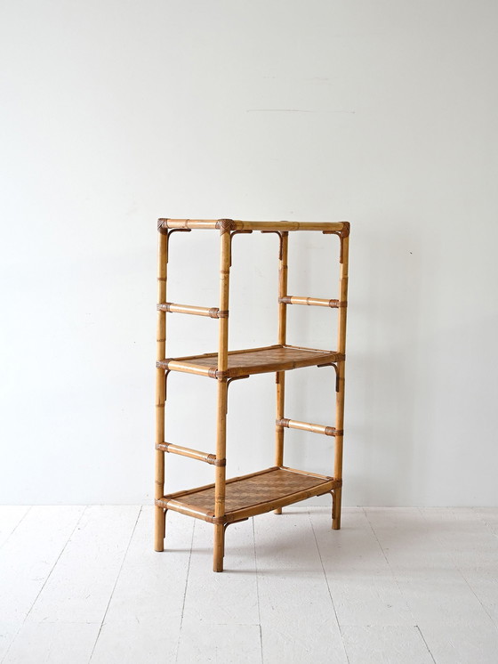 Image 1 of Vintage Bamboe Bibliotheek