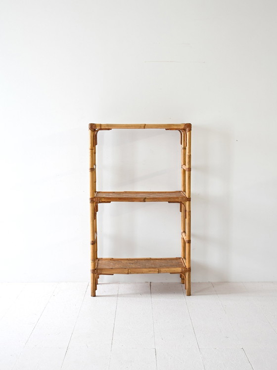 Image 1 of Vintage Bamboe Bibliotheek