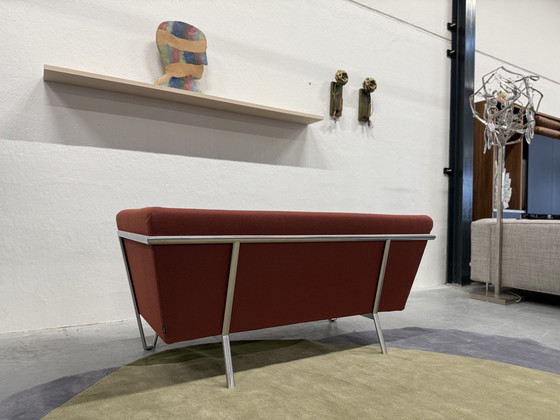 Image 1 of Harvink New Jazz Bank 2 Zits Rood Opera Stof & Zwart Leer