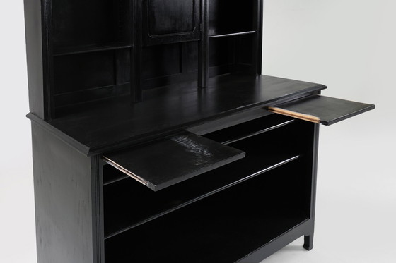 Image 1 of  Art Nouveau Farmacistisch kabinet van eikenhout, Frankrijk, 1910