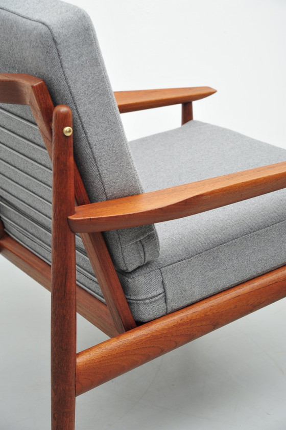 Image 1 of Glostrup Teak Stoel Grijs 1958