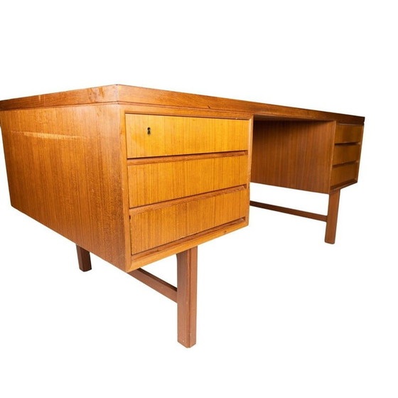 Image 1 of Vintage bureau in teak, Deens 1960