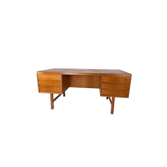 Image 1 of Vintage bureau in teak, Deens 1960