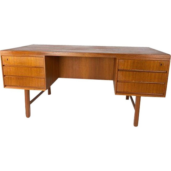 Image 1 of Vintage bureau in teak, Deens 1960