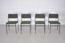 set 4x vintage stoelen