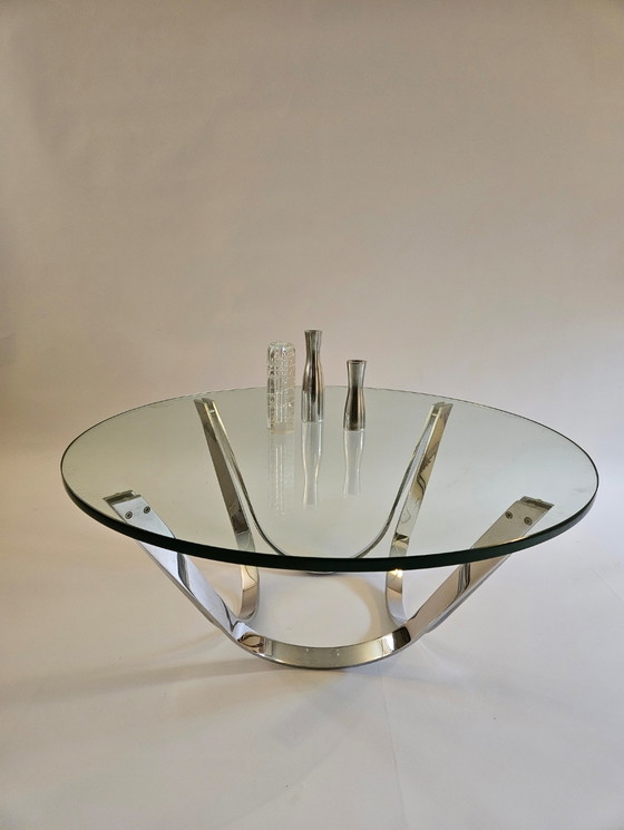 Image 1 of Roger Sprunger vintage glazen tafel