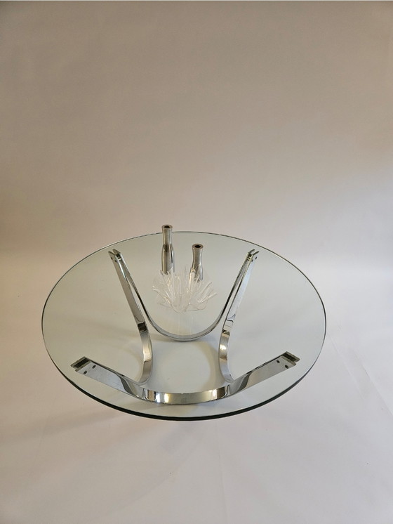 Image 1 of Roger Sprunger vintage glazen tafel