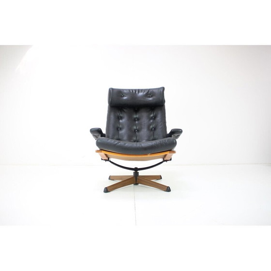 Image 1 of Mid-century draaistoel van Gote Mobler, Zweden 1960