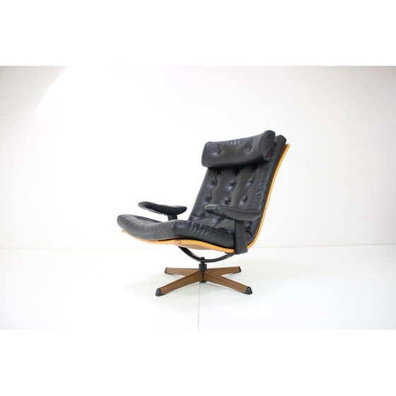 Image 1 of Mid-century draaistoel van Gote Mobler, Zweden 1960