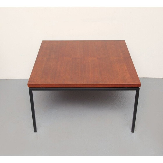 Image 1 of Vintage salontafel van teakhout en metaal, 1960
