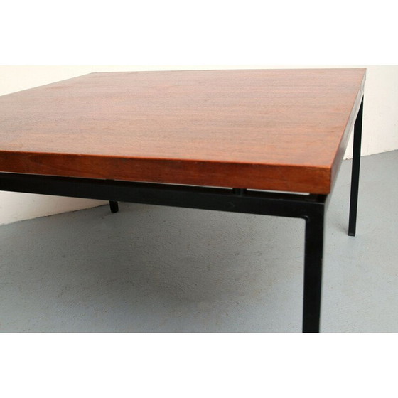 Image 1 of Vintage salontafel van teakhout en metaal, 1960
