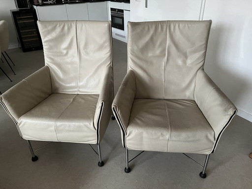 2x Monti’S Stoelen Charly Leer Montana