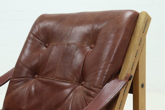 Image 1 of Vintage Torbjørn Afdal voor Bruksbo Hunter Safari stoel 