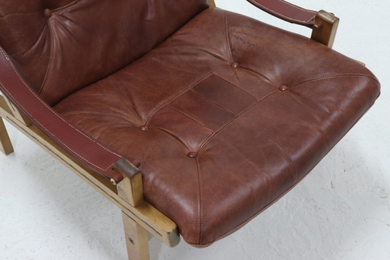 Image 1 of Vintage Torbjørn Afdal voor Bruksbo Hunter Safari stoel 