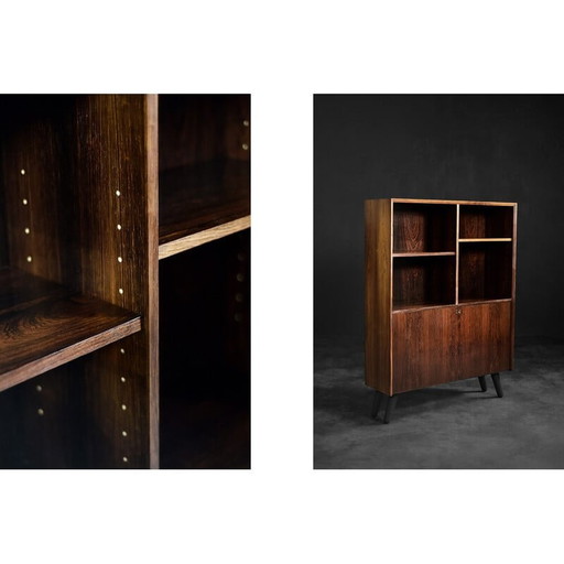 Vintage Deense palissander boekenkast door Erik Brouer voor Brouer Møbelfabrik, jaren 1960