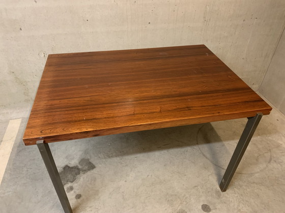 Image 1 of Eettafel "Pali" Met Verlengstuk Van Louis Van Teeffelen Voor Wébé 1960.