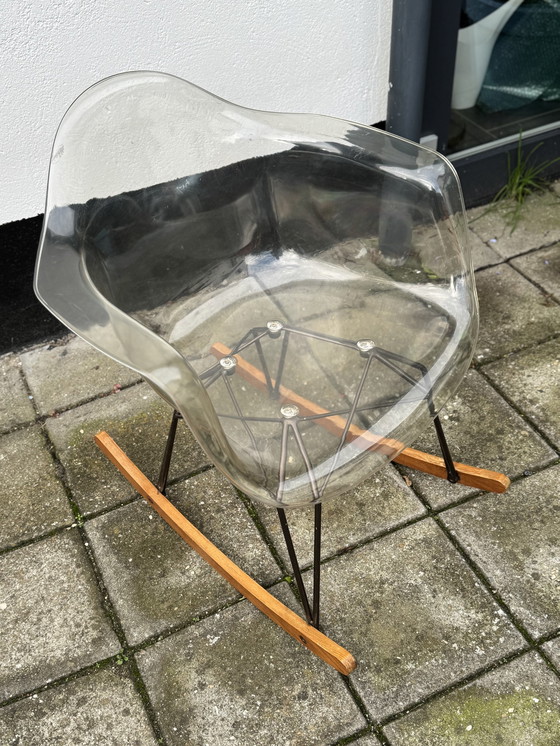 Image 1 of Vintage Kubikoff Transparante Schommelstoelen