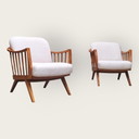 2x Mid Century fauteuils