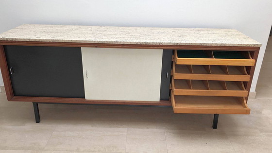 Image 1 of Vintage dressoir met marmeren plaat