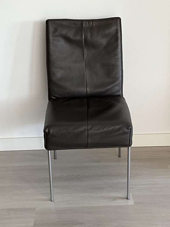 Image 1 of 6x Montis Eetkamerstoelen Face Leer Montana 6 Stuks