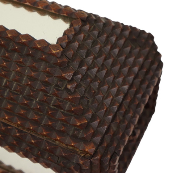 Image 1 of Antieke Tramp Art Doos Folk Art