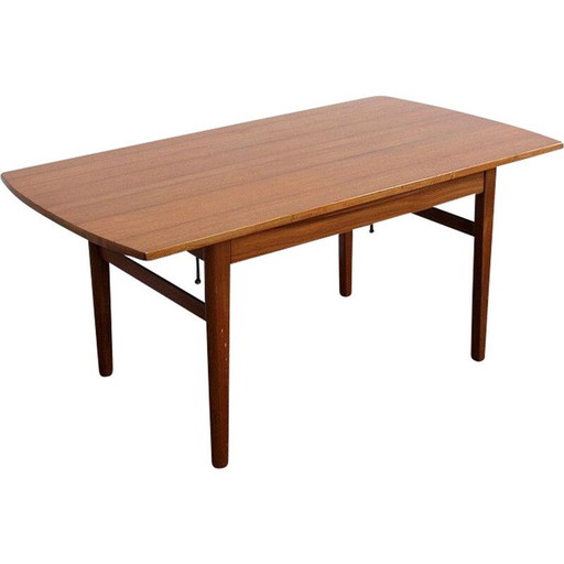 Scandinavische vintage systeemtafel Sesam in teak van Folke Ohlsson voor Tingströms, 1960