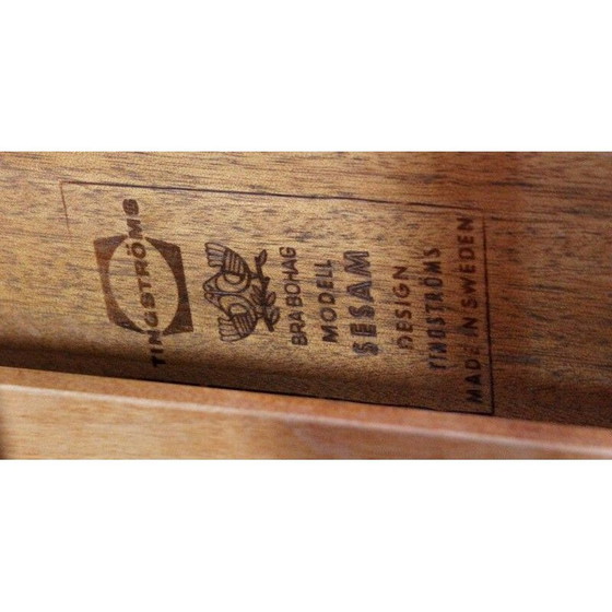 Image 1 of Scandinavische vintage systeemtafel Sesam in teak van Folke Ohlsson voor Tingströms, 1960