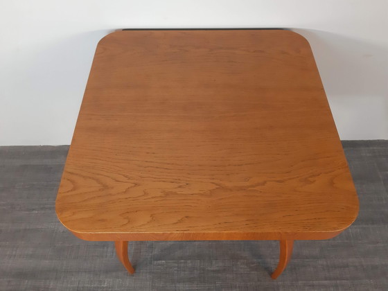 Image 1 of Eikenhouten Spider tafel door Jindrich Halabala, Tsjecho-Slowakije 1940S