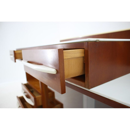 Vintage modulaire set bureau en ladekast van M.Pozar, Tsjecho-Slowakije 1960