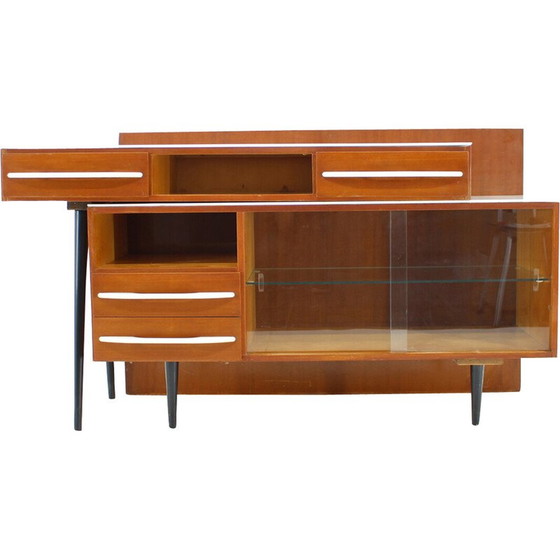 Image 1 of Vintage modulaire set bureau en ladekast van M.Pozar, Tsjecho-Slowakije 1960