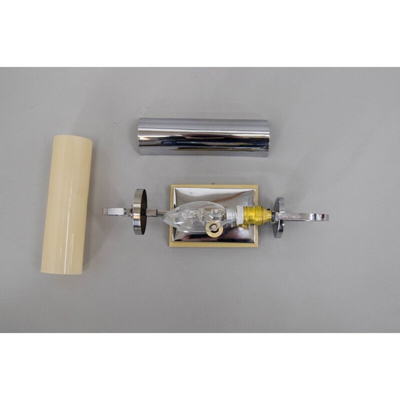 Image 1 of Paar Functionalistische vintage wandlampen, jaren 1930