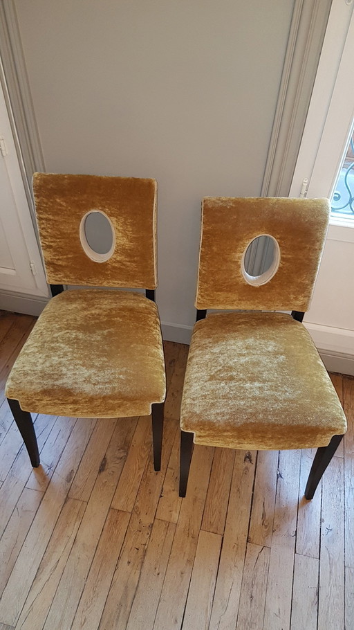 2 stoelen in art-decostijl