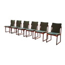 Set van 6 teakhouten stoelen