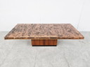 Vintage brutalistische salontafel