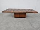 Vintage brutalistische salontafel