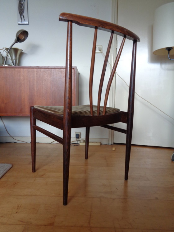 Image 1 of 4 AWA palissander eetkamerstoelen