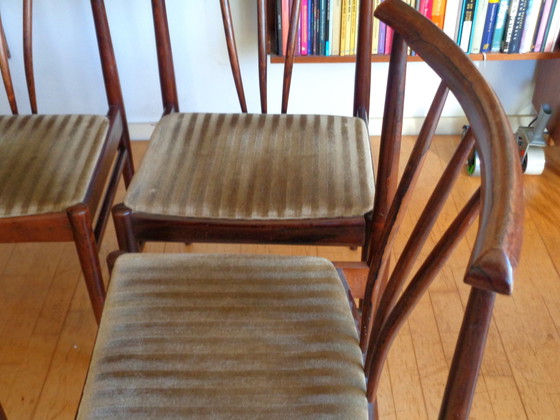 Image 1 of 4 AWA palissander eetkamerstoelen