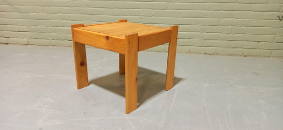 Image 1 of Vintage grenen bijzettafel