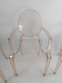Set van 3 Kartell Louis Ghost-stoelen van Philip Starck 