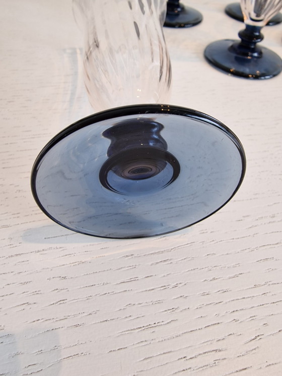 Image 1 of 6 Vintage Italiaanse champagne glazen