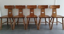 5x Brutalist chairs