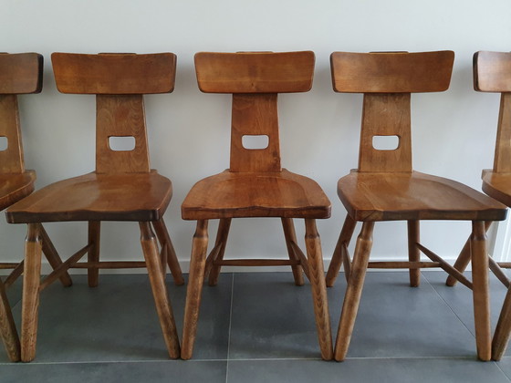 Image 1 of 5x Brutalist chairs