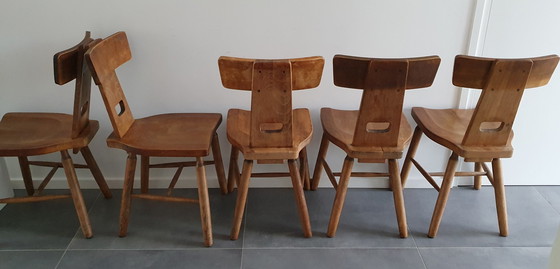 Image 1 of 5x Brutalist chairs