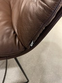 4 Nieuw KFF Arva Stoelen Bruin leer