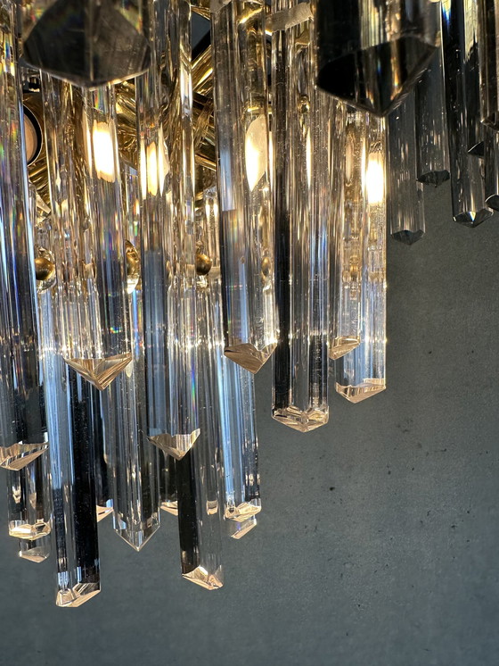 Image 1 of Vintage Hollywood Regency ‘triedri’ hanglamp